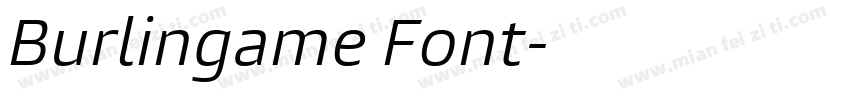 Burlingame Font字体转换